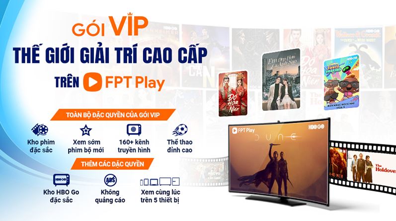 Gói SVip FPT Play khuyến mãi giá rẻ của FPT Telecom